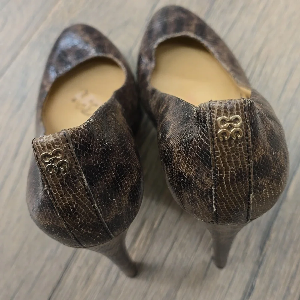 Coach Daisee Printed Lizard‎ Heels, 9.5​